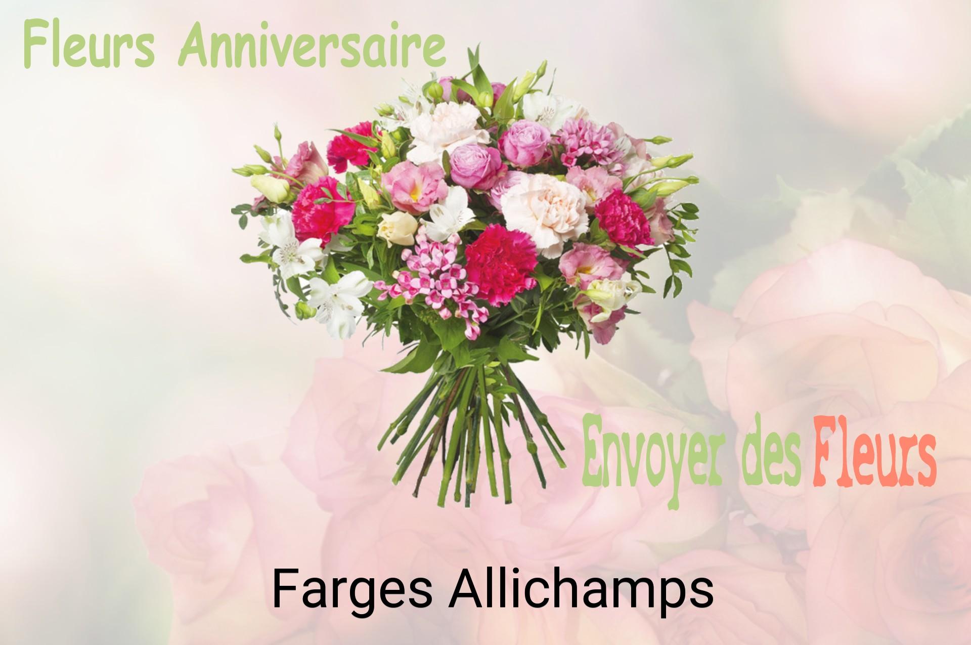 Bouquet de fleurs d’anniversaire livré à Farges-Allichamps